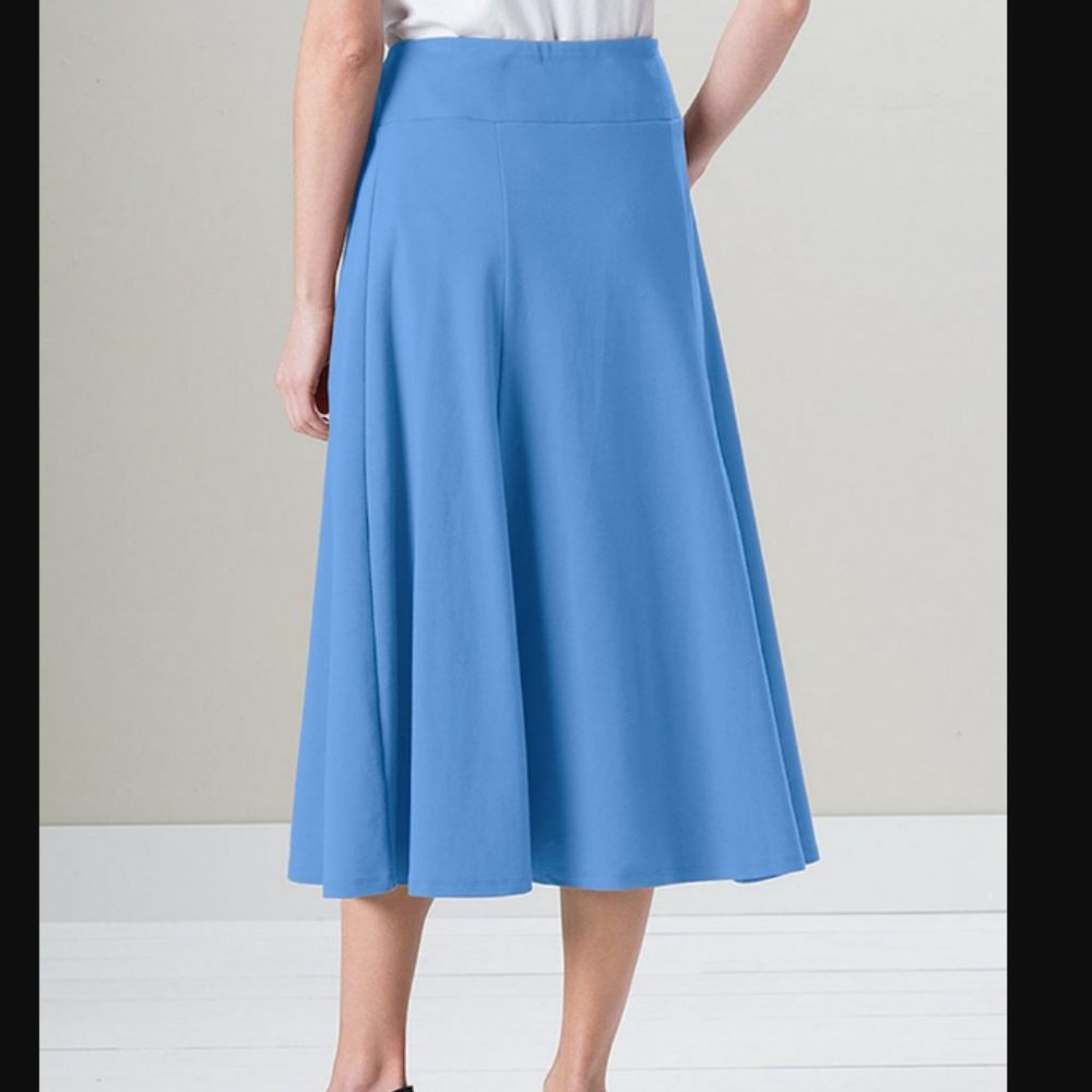 Appleseed’s Everyday Knit Long Skirt in Light Blue NEW - Picture 1 of 6